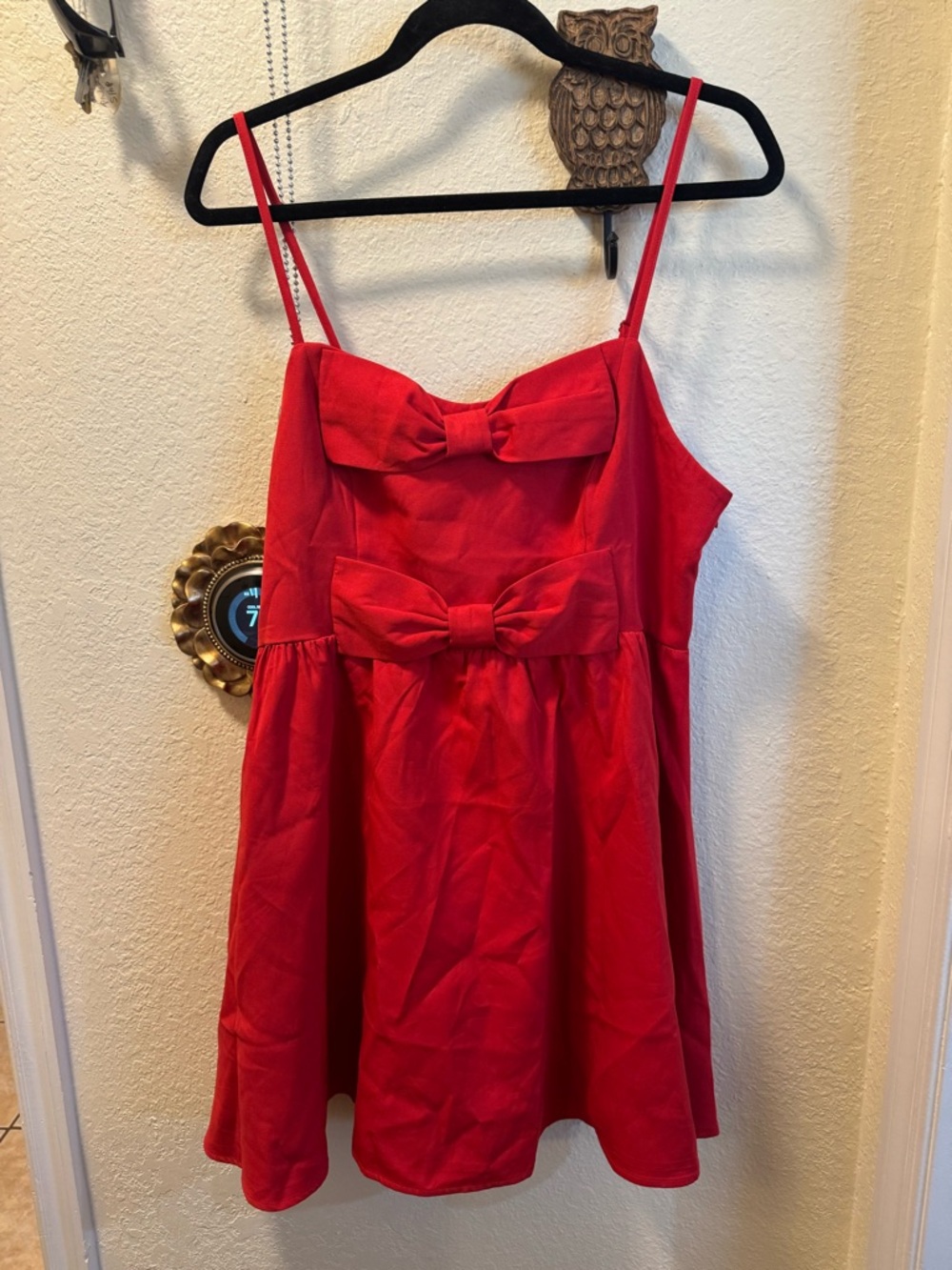 Cupshe Red Bow-Front Mini Dress